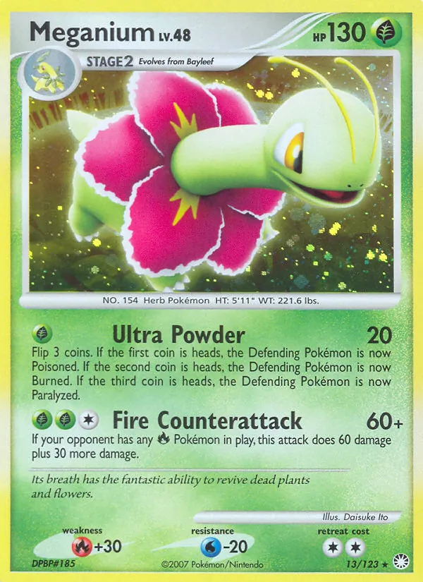 Meganium - Mysterious Treasures Pokemon Card
