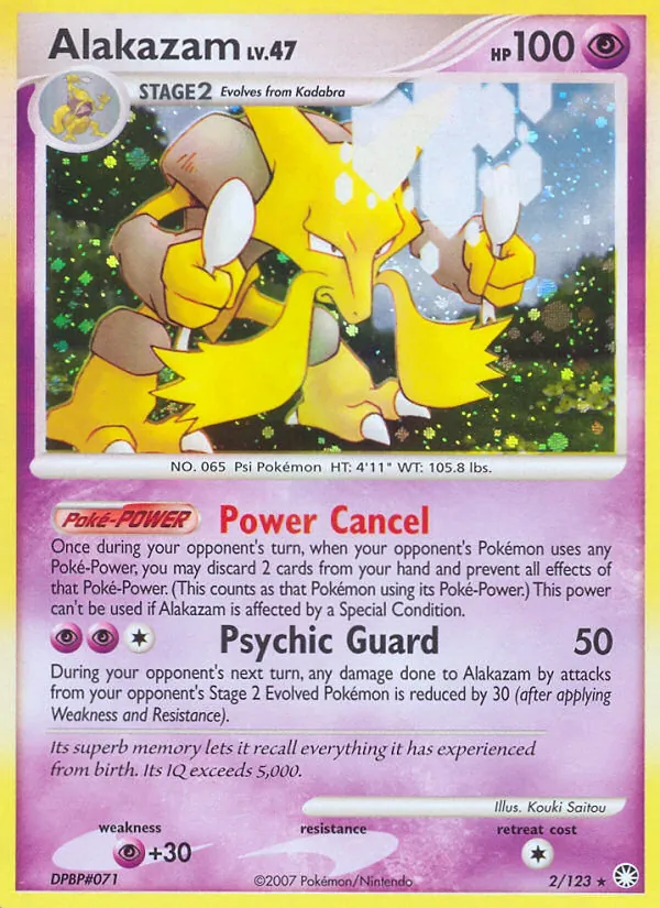 Alakazam - Mysterious Treasures Pokemon Card