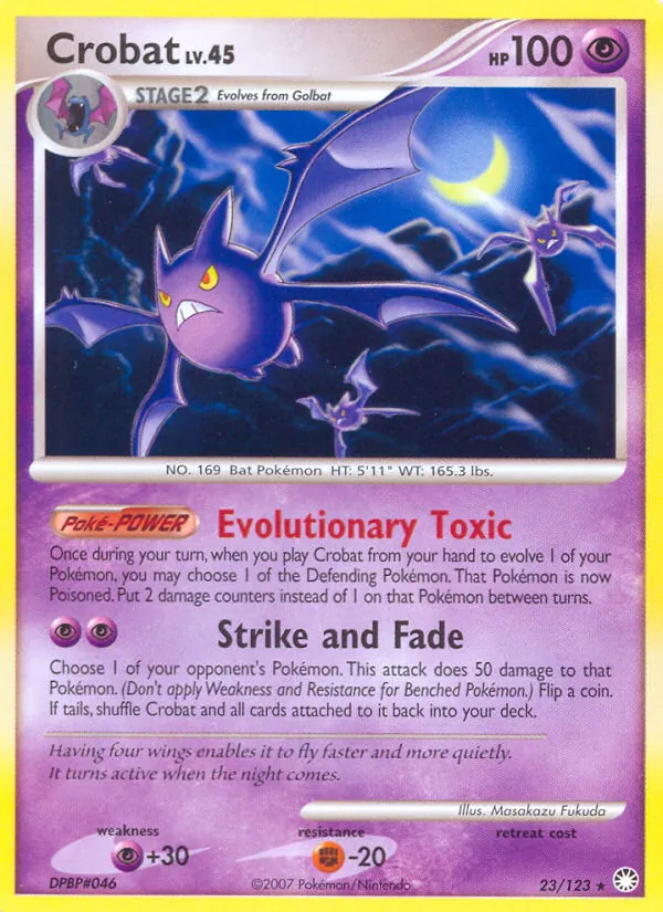 Crobat - Mysterious Treasures Pokemon Card