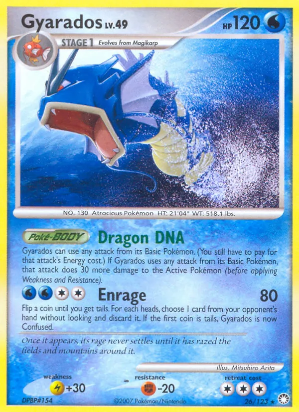 Gyarados - Mysterious Treasures Pokemon Card