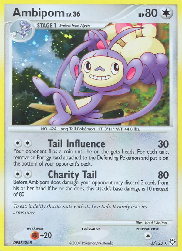 Ambipom - Mysterious Treasures Pokemon Card