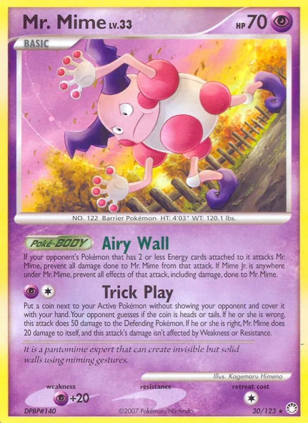 Mr. Mime - Mysterious Treasures Pokemon Card