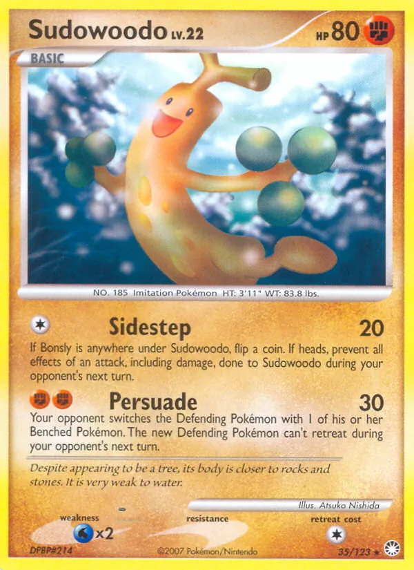 Sudowoodo - Mysterious Treasures Pokemon Card