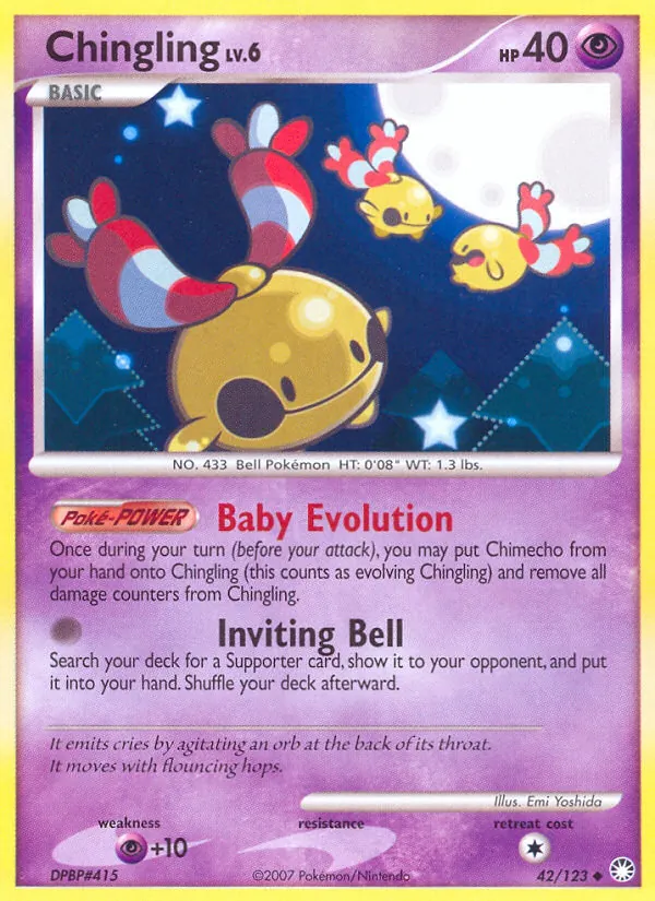 Chingling - Mysterious Treasures Pokemon Card