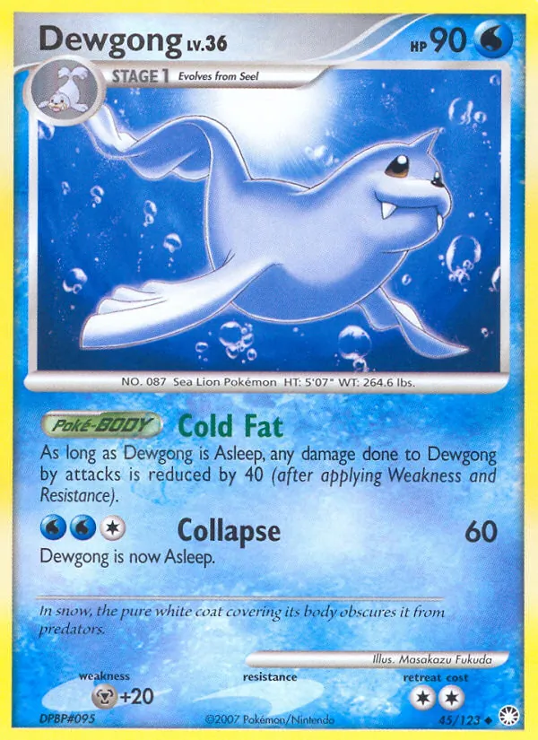 Dewgong - Mysterious Treasures Pokemon Card