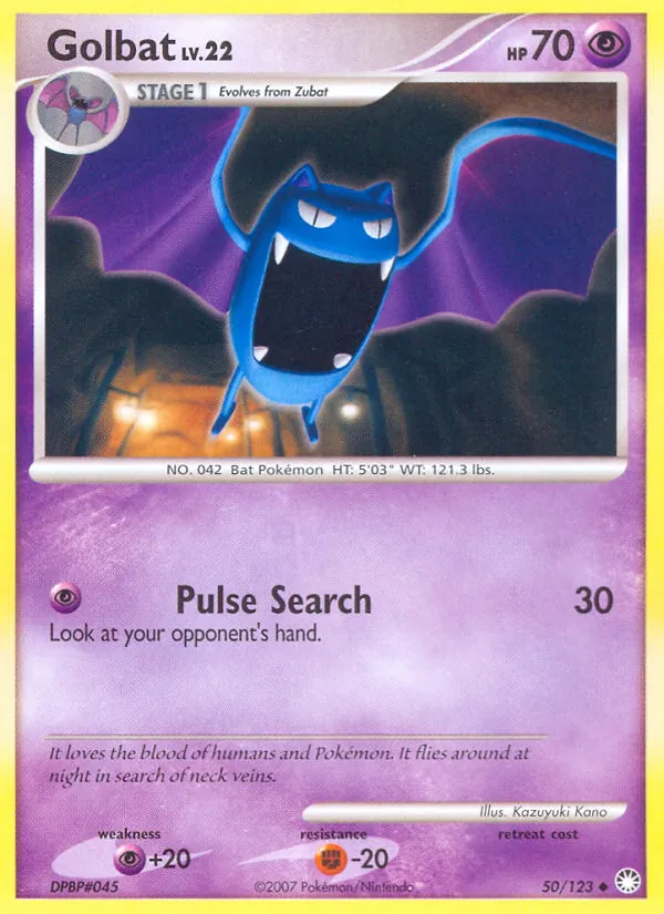 Golbat - Mysterious Treasures Pokemon Card