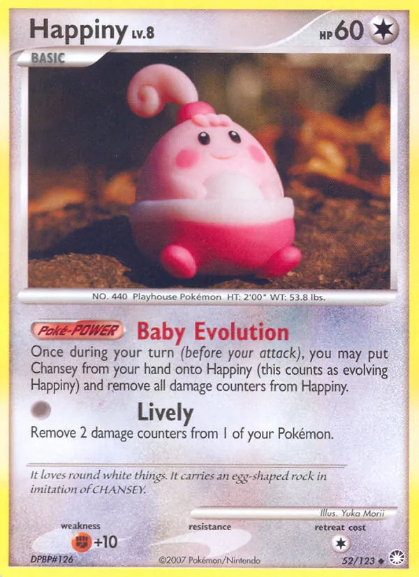 Happiny - Mysterious Treasures Pokemon Card