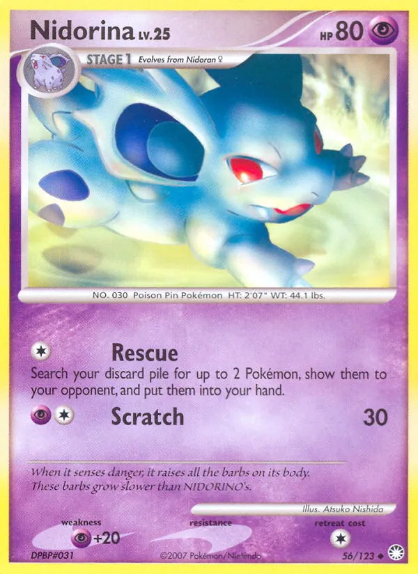 Nidorina - Mysterious Treasures Pokemon Card