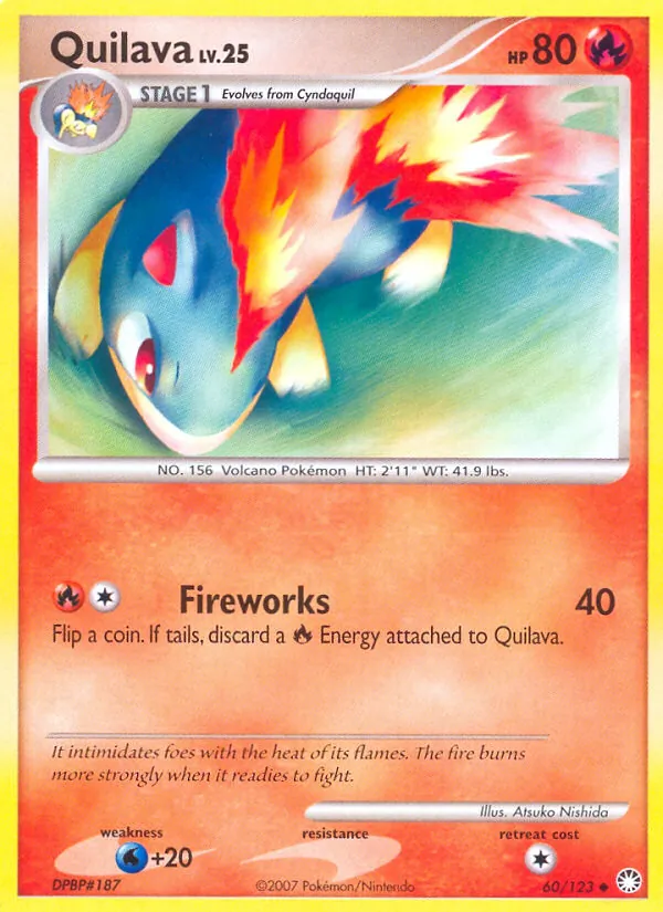 Quilava - Mysterious Treasures Pokemon Card