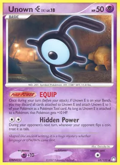 Unown E - Mysterious Treasures