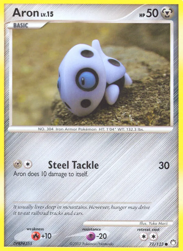 Aron - Mysterious Treasures Pokemon Card