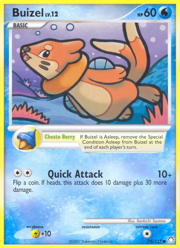 Buizel - Mysterious Treasures Pokemon Card