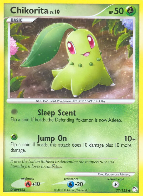 Chikorita - Mysterious Treasures Pokemon Card