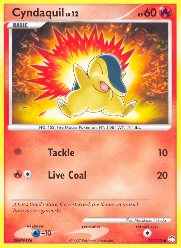 Cyndaquil - Mysterious Treasures Pokemon Card