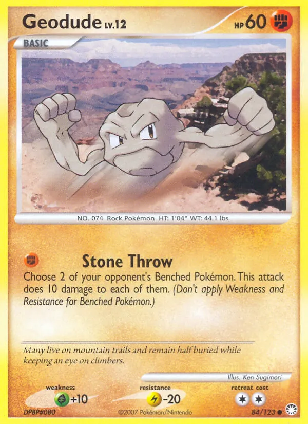 Geodude - Mysterious Treasures Pokemon Card