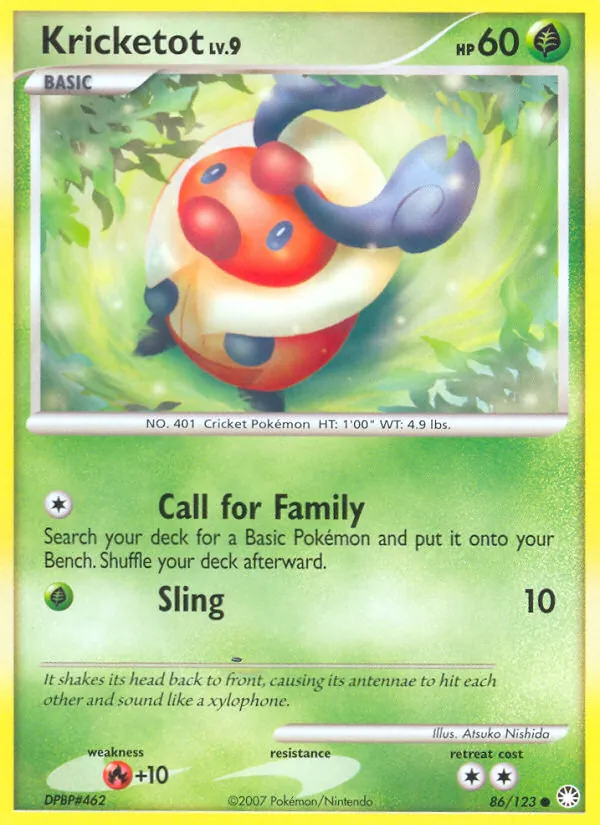 Kricketot - Mysterious Treasures Pokemon Card