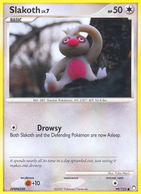 Slakoth - Mysterious Treasures Pokemon Card