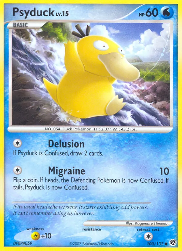 Psyduck - Secret Wonders Pokemon Card