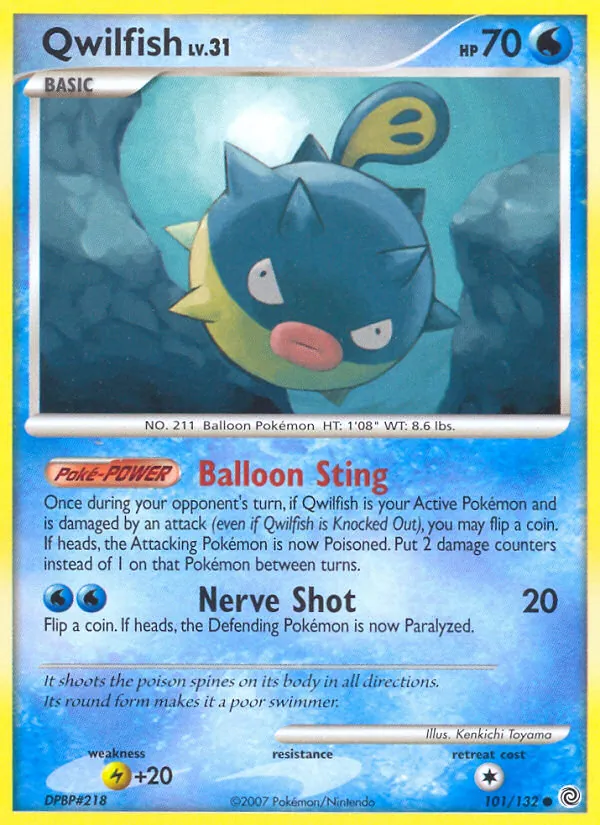 Qwilfish - Secret Wonders Pokemon Card