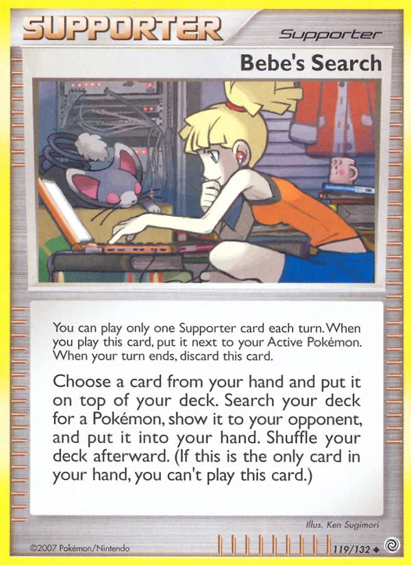 Bebe's Search - Secret Wonders Pokemon Card