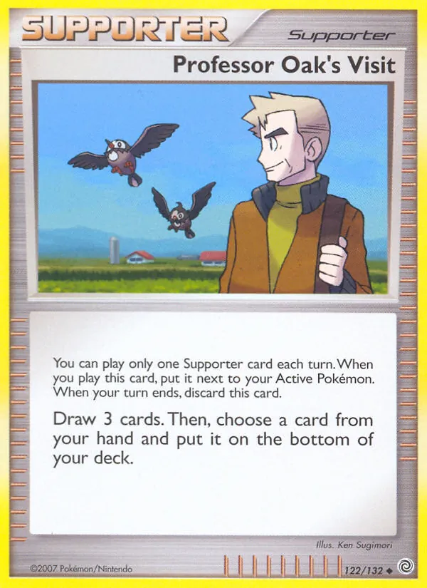 Professor Oak's Visit - Secret Wonders Pokemon Card