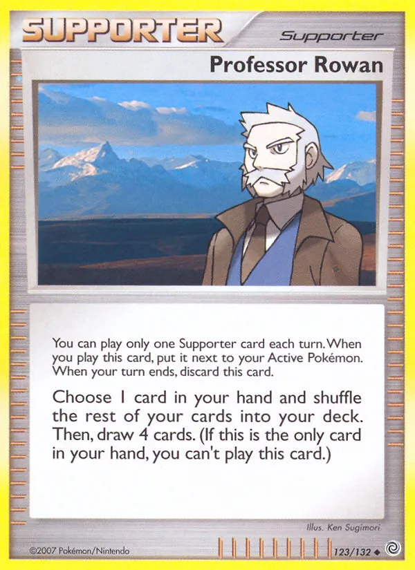 Professor Rowan - Secret Wonders Pokemon Card