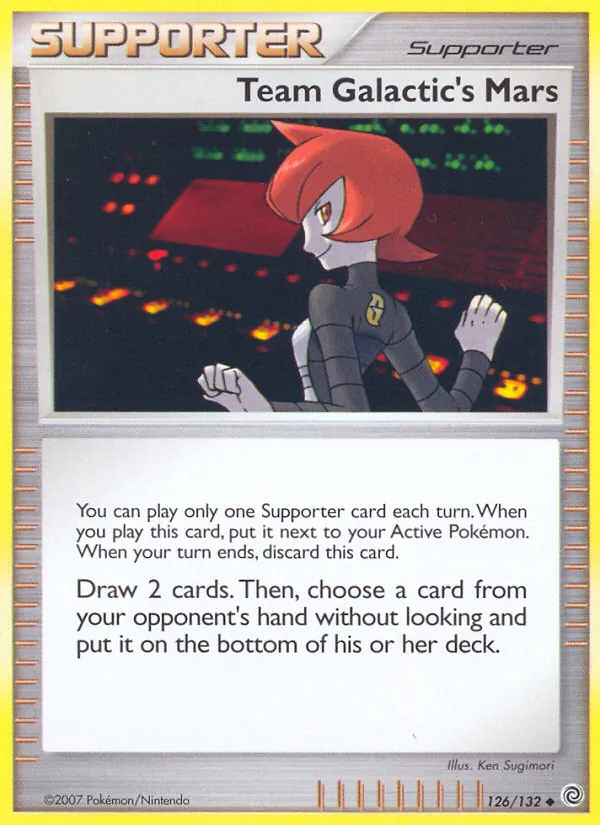 Team Galactic's Mars - Secret Wonders Pokemon Card