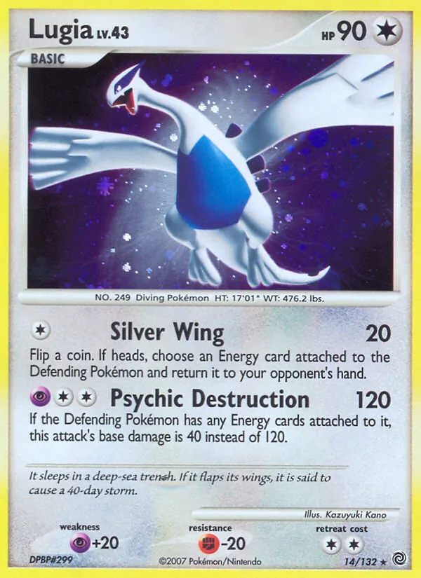 Lugia - Secret Wonders Pokemon Card