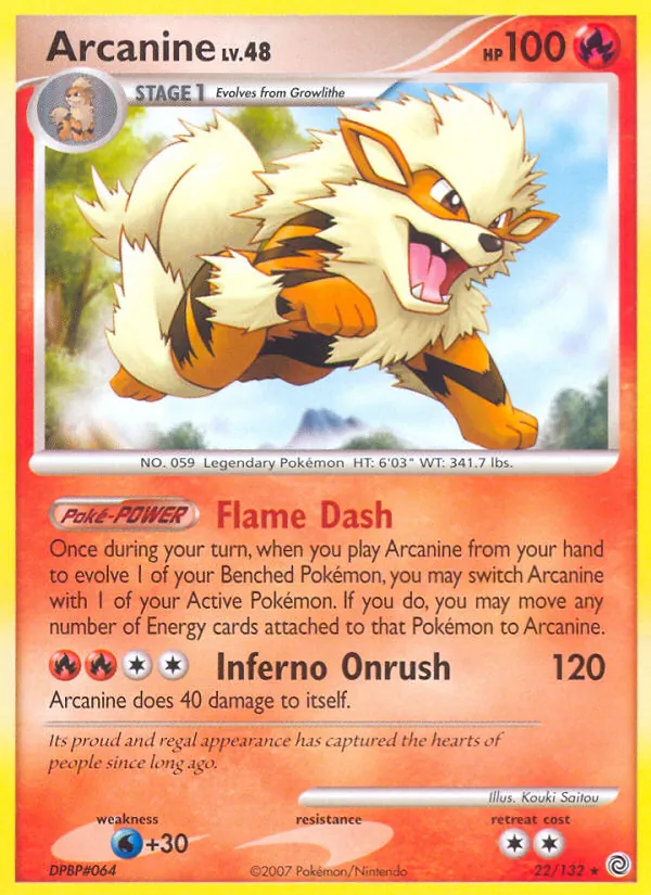 Arcanine - Secret Wonders Pokemon Card