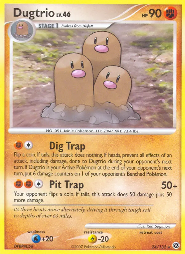 Dugtrio - Secret Wonders Pokemon Card