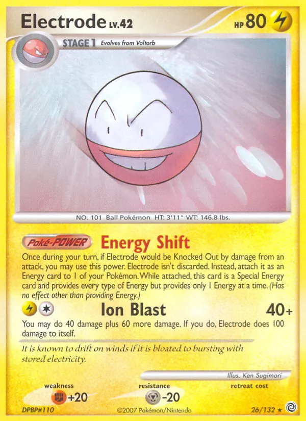 Electrode - Secret Wonders Pokemon Card