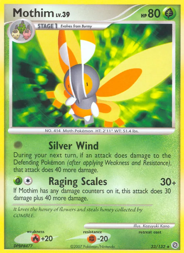 Mothim - Secret Wonders Pokemon Card