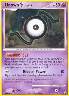 Unown S - Secret Wonders