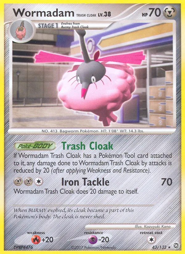Wormadam Trash Cloak - Secret Wonders Pokemon Card