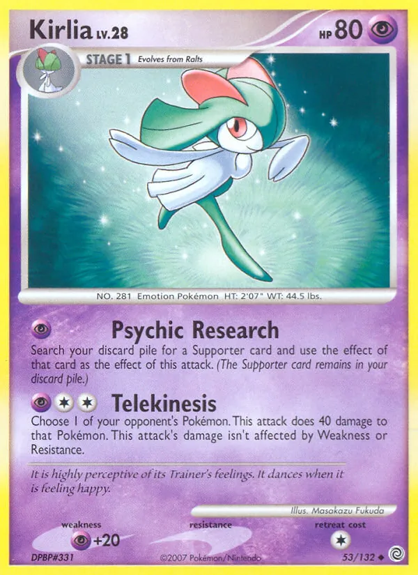 Kirlia - Secret Wonders Pokemon Card