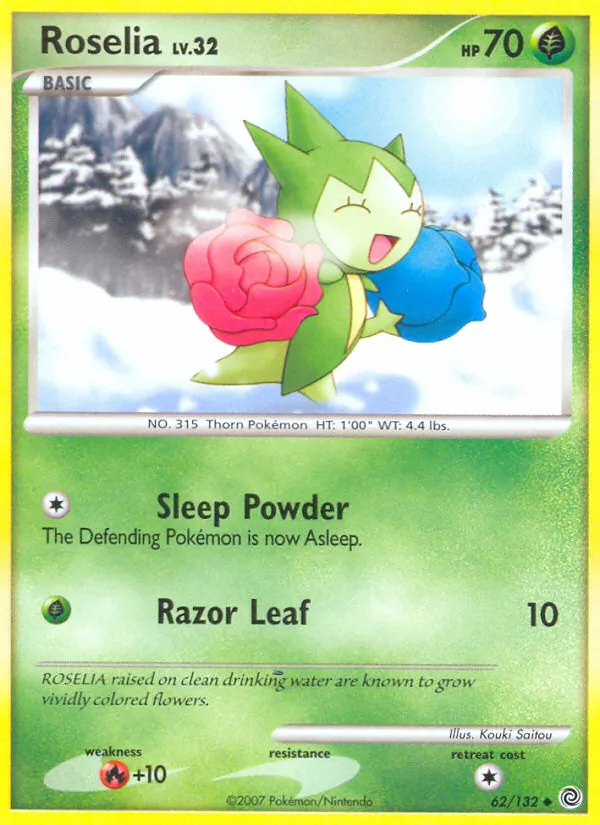 Roselia - Secret Wonders Pokemon Card