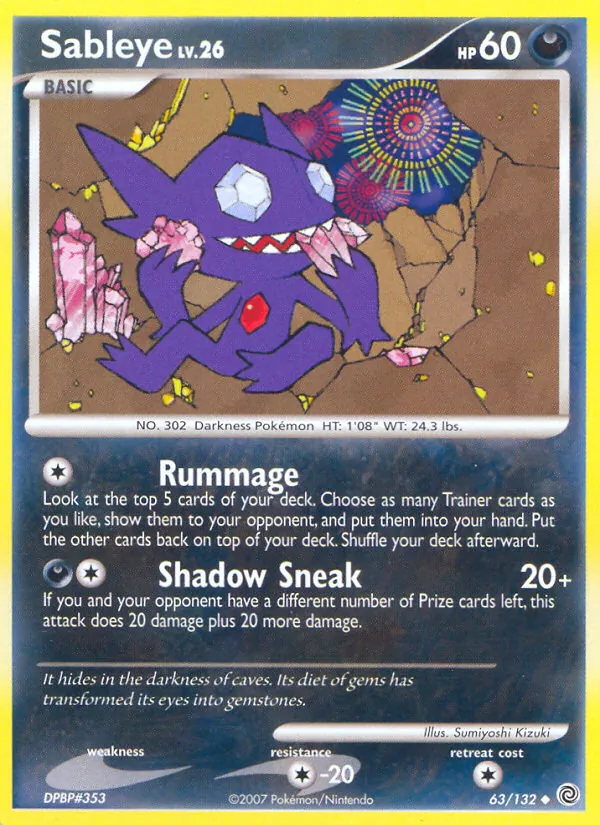 Sableye - Secret Wonders Pokemon Card