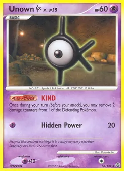 Unown K - Secret Wonders