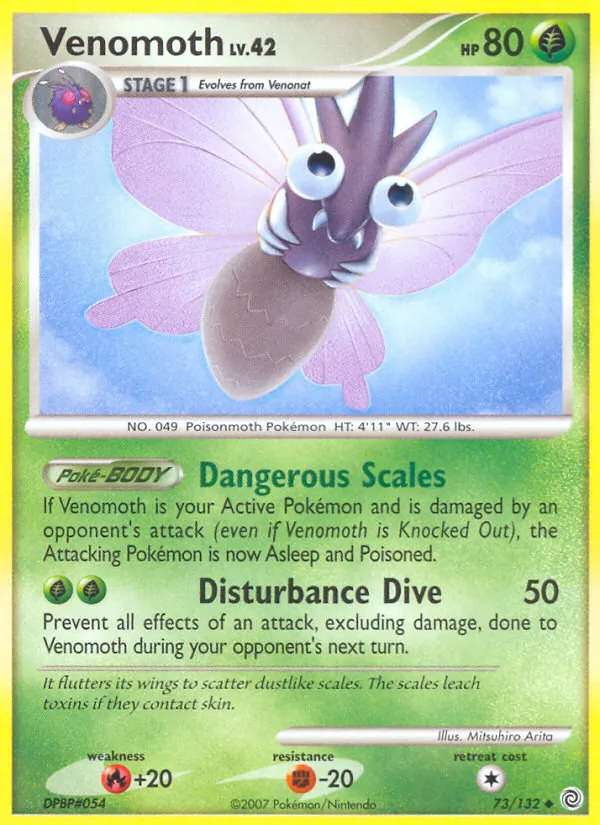 Venomoth - Secret Wonders Pokemon Card