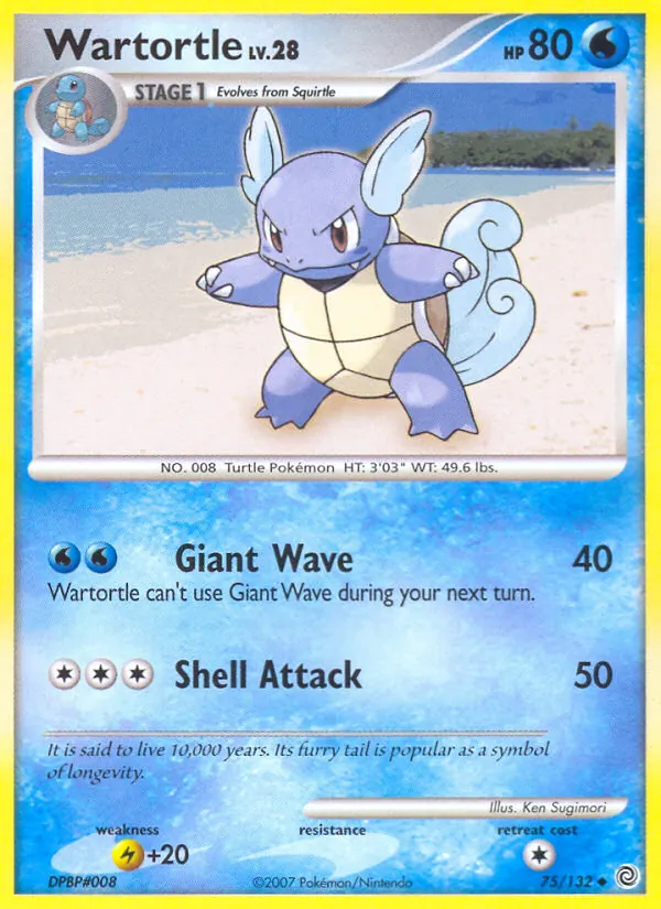 Wartortle - Secret Wonders Pokemon Card