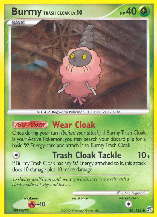 Burmy Trash Cloak - Secret Wonders Pokemon Card