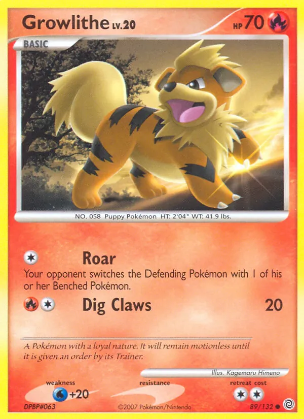 Growlithe - Secret Wonders Pokemon Card