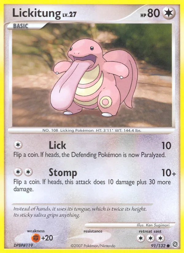 Lickitung - Secret Wonders Pokemon Card