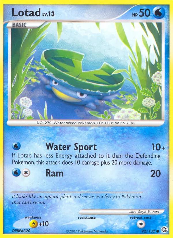 Lotad - Secret Wonders Pokemon Card