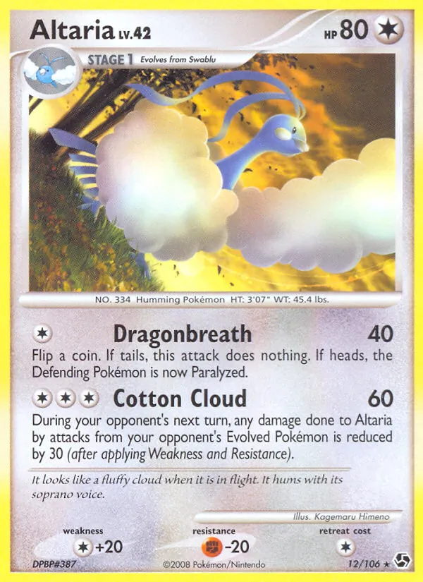 Altaria - Great Encounters Pokemon Card
