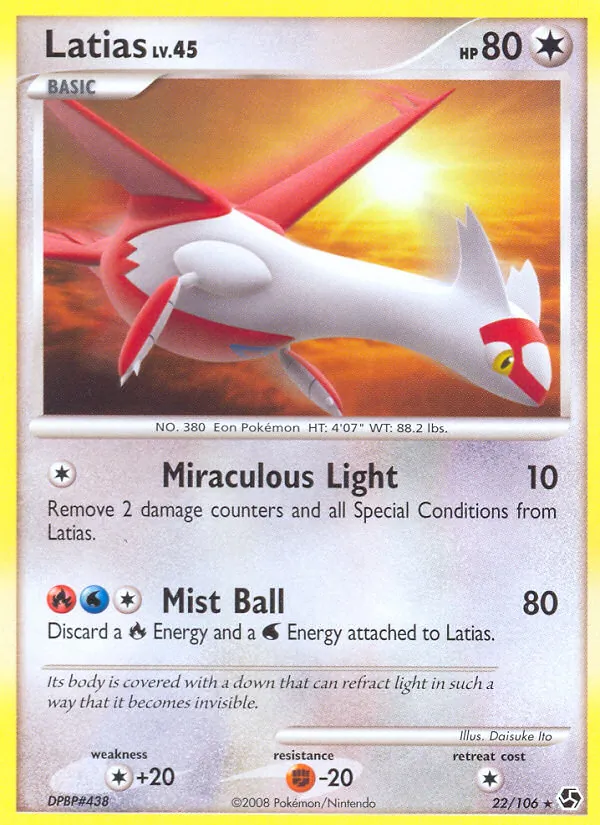 Latias - Great Encounters Pokemon Card