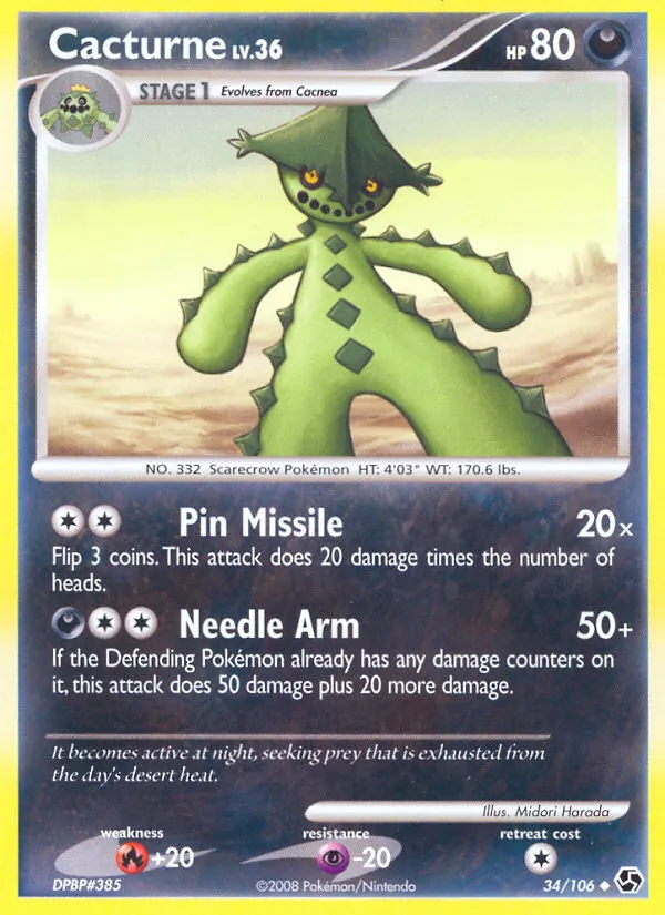 Cacturne - Great Encounters Pokemon Card