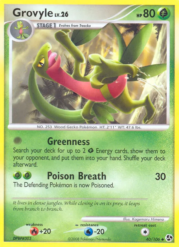 Grovyle - Great Encounters Pokemon Card