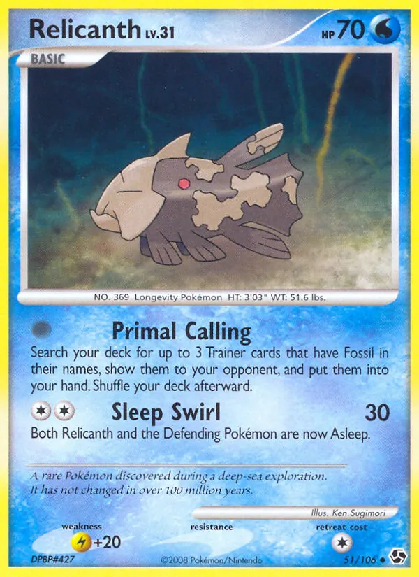 Relicanth - Great Encounters Pokemon Card