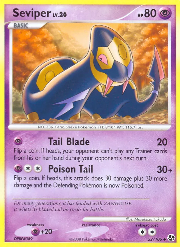 Seviper - Great Encounters Pokemon Card